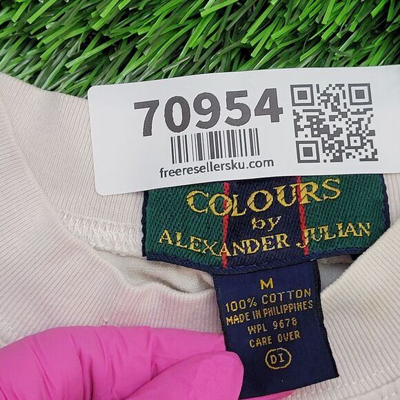 Vintage Watermelon Floral Shirt Womens Medium 21x22 White - Picture 7 of 13